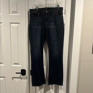 Blue Boot Cut Jeans with Classic Fit sweet boot